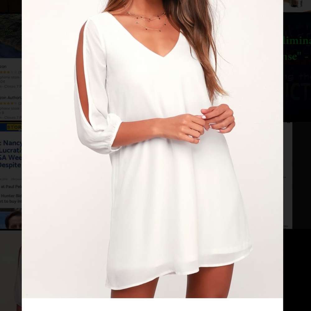 NWT Lulus Shifting Dears Long Sleeve Dress!